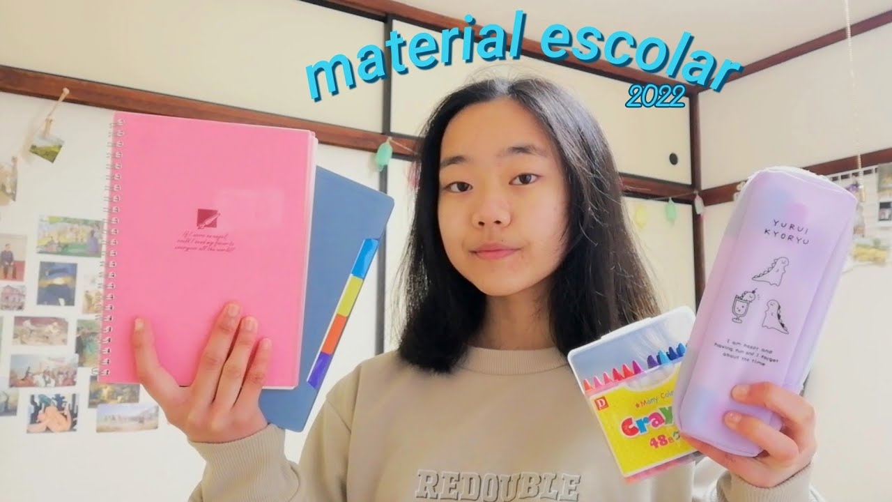 meu material escolar 2022 do JAPÃO 💗✨