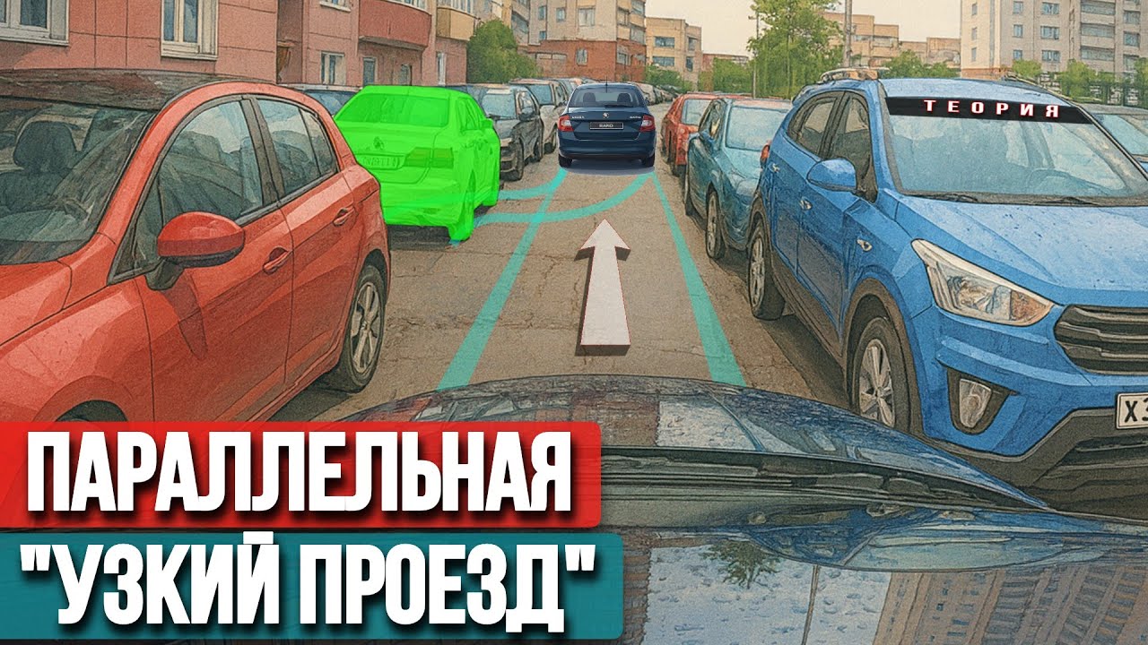 Парковка в узком проезде или в 