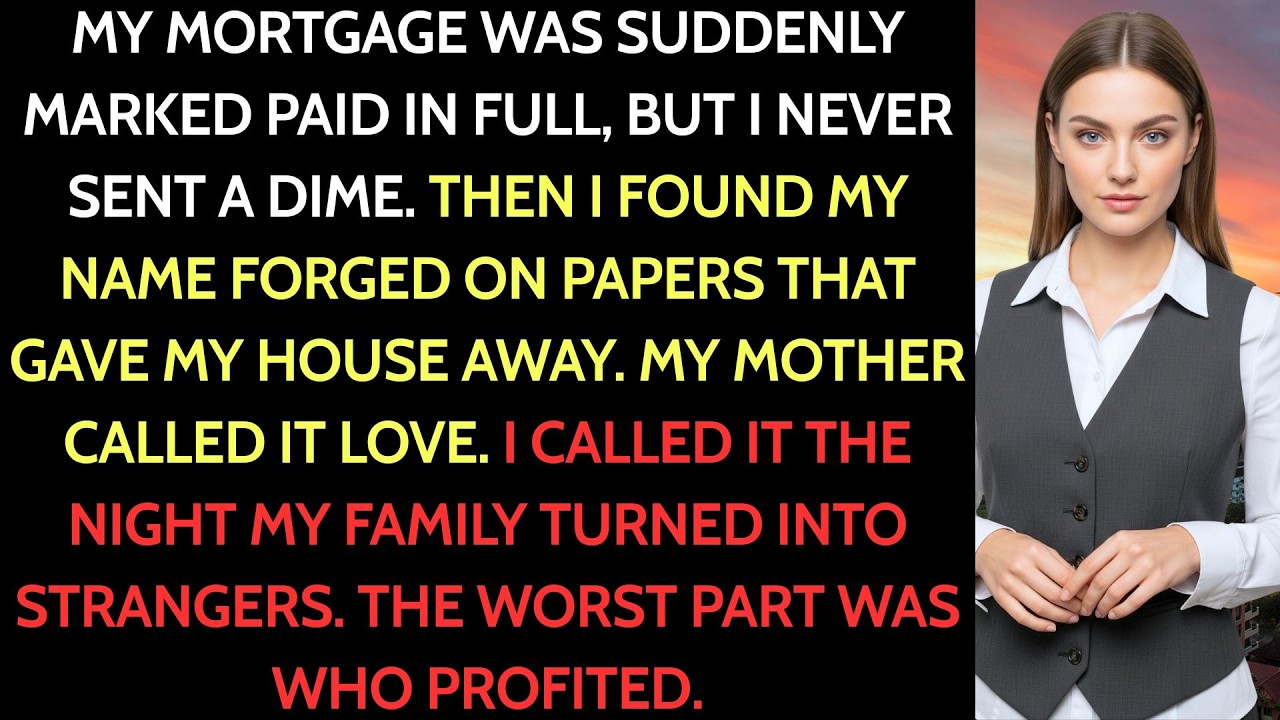 A “PAID IN FULL” Notice Hit My Mortgage—My Mom Forged My Signature to Take My House and…