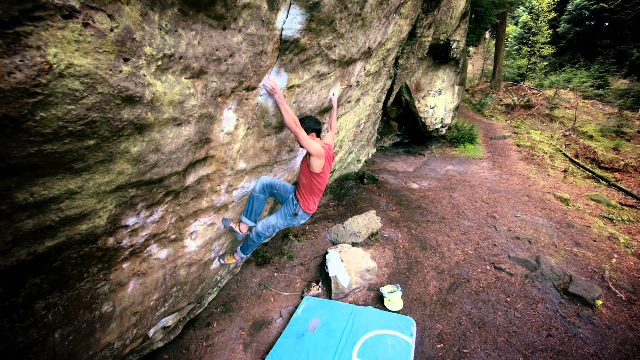 Northumberland Bouldering Hitch Hiker's Guide to the Galaxy