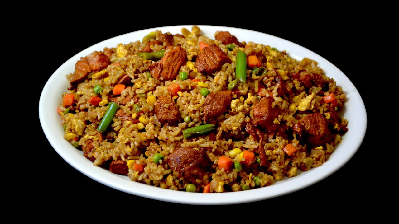 Arroz frito chino con cerdo - Comida China