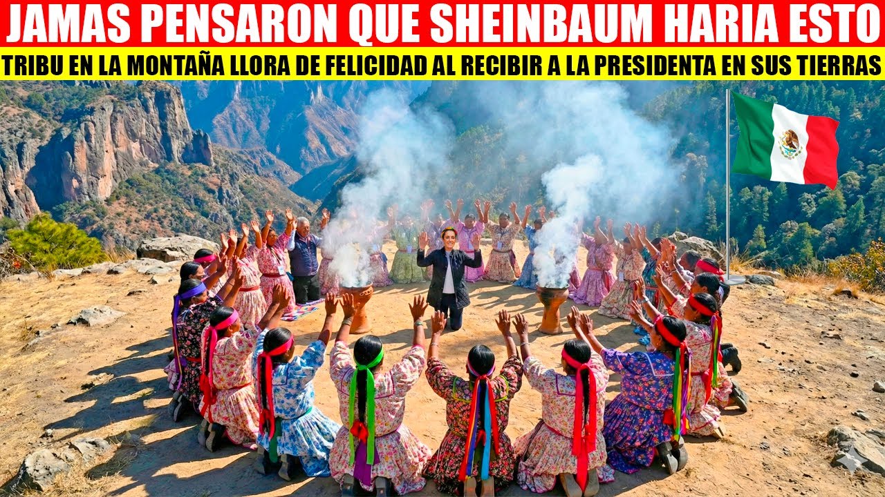 🇲🇽🦅👏🏽MIRA:SHEINBAUM CUMPLE EL SUEÑO DE ESTOS PUEBLOS ORIGINARIOS, ELLOS LLORAN DE FELICIDAD