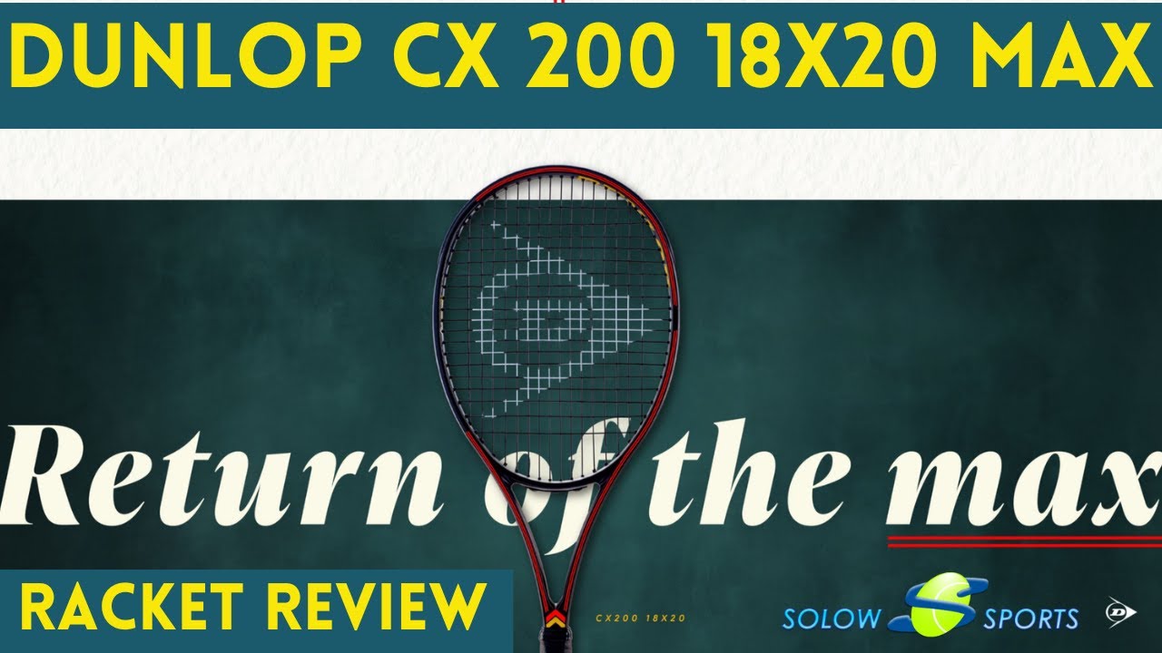 Dunlop CX 200 18x20 Tennis Racket Review | Limited Edition |
