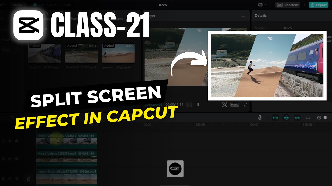 Как создать эффект разделенного экрана в CapCut для ПК | Capcut Three Screens | Обучающие материа...