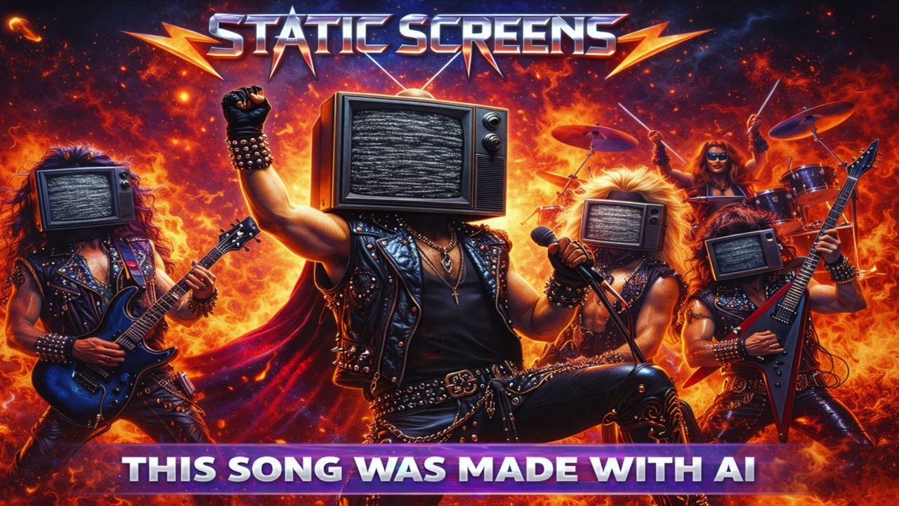 Static Screens - GhostKhat | AI Power Metal Version