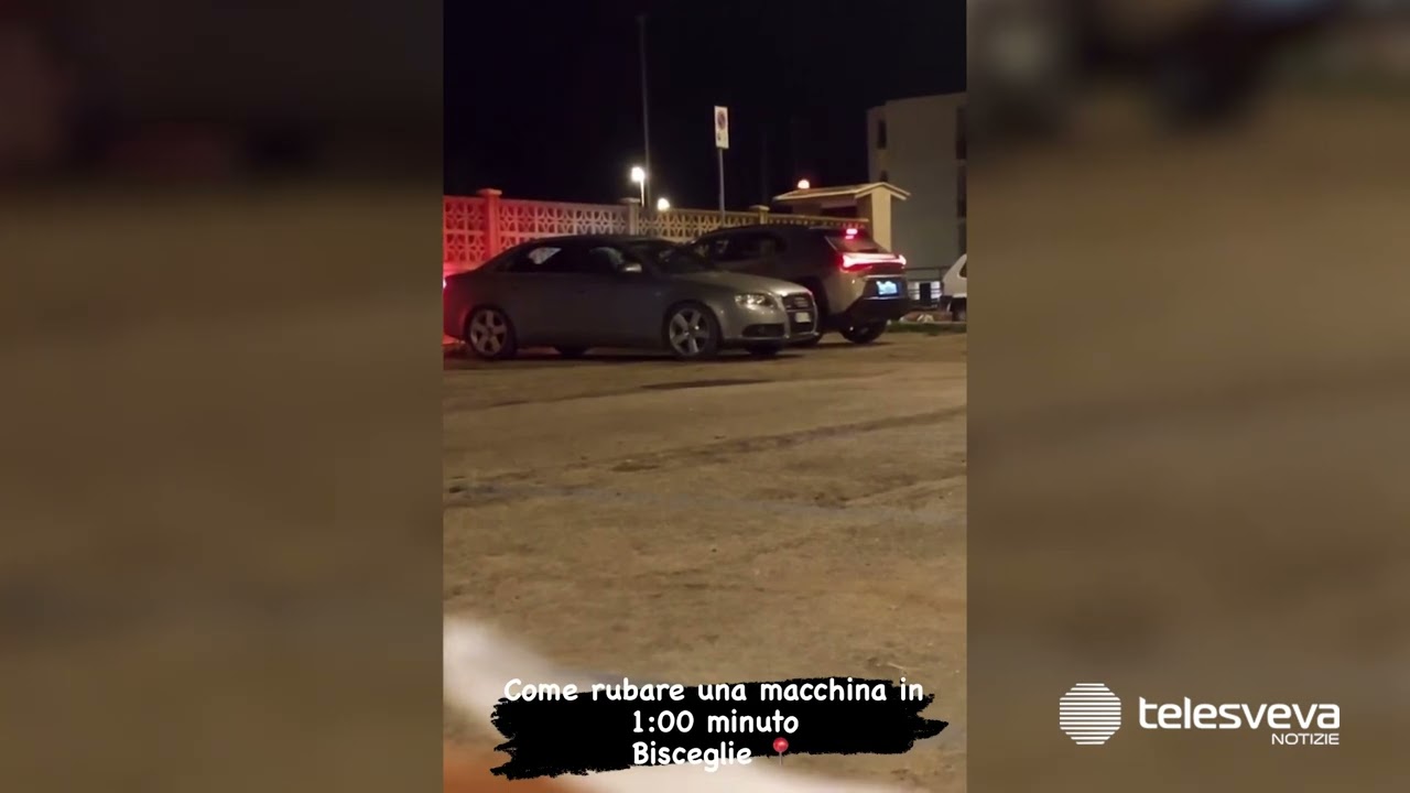 Auto rubate in pochi secondi: ladri in azione ripresi con i telefonini a Bari e Bisceglie