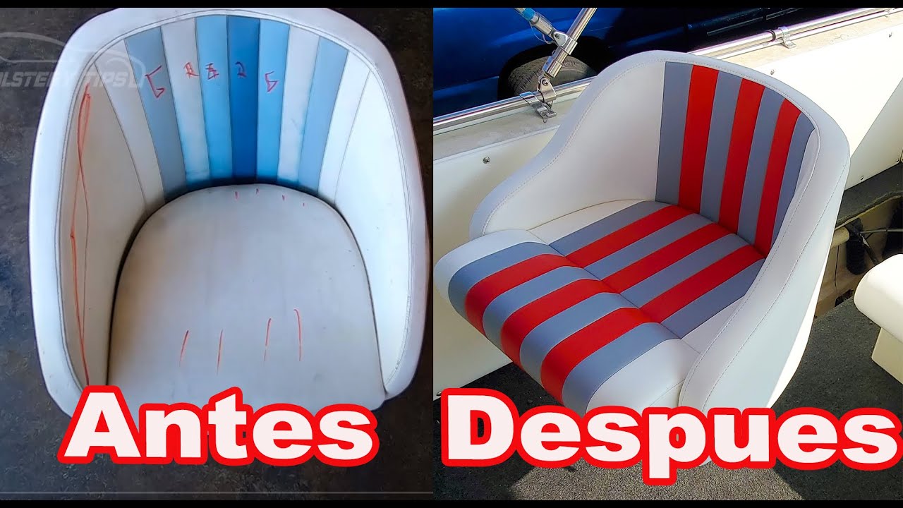 Como Tapizar Asiento de Barco - Facil Bonito y Facil de Hacer