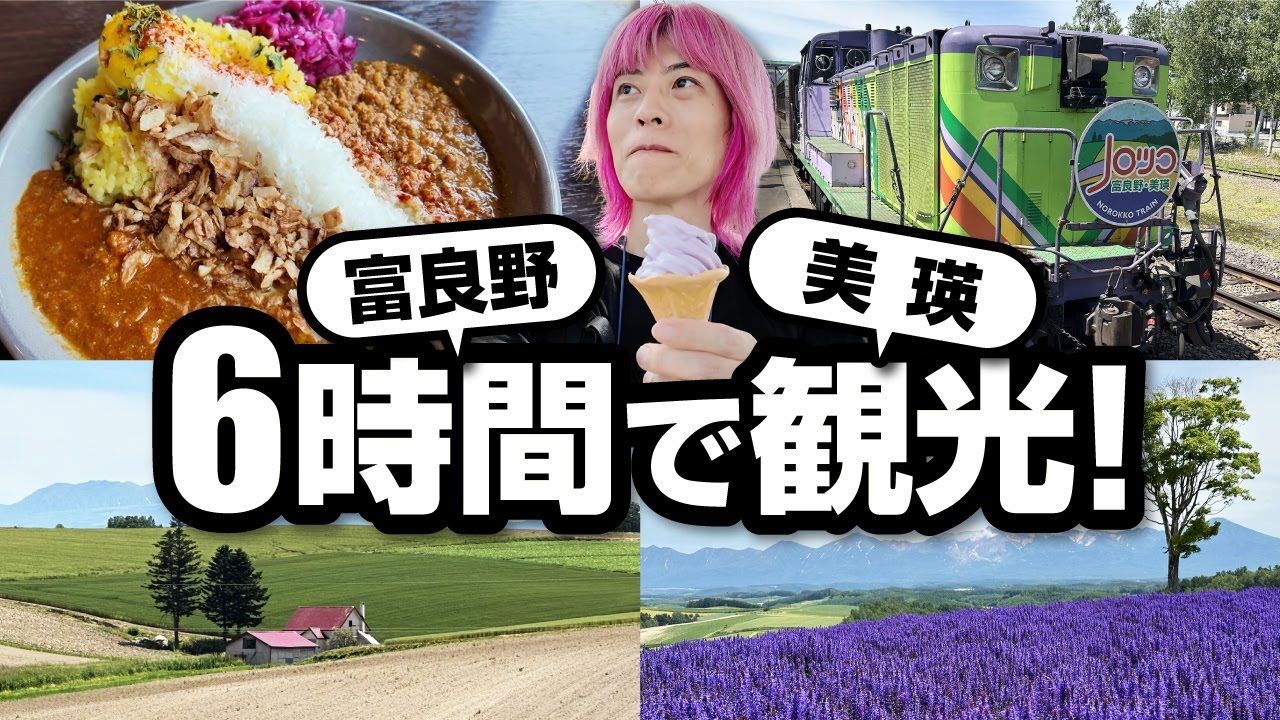 富良野・美瑛を6時間で観光してみた【ノロッコ号】