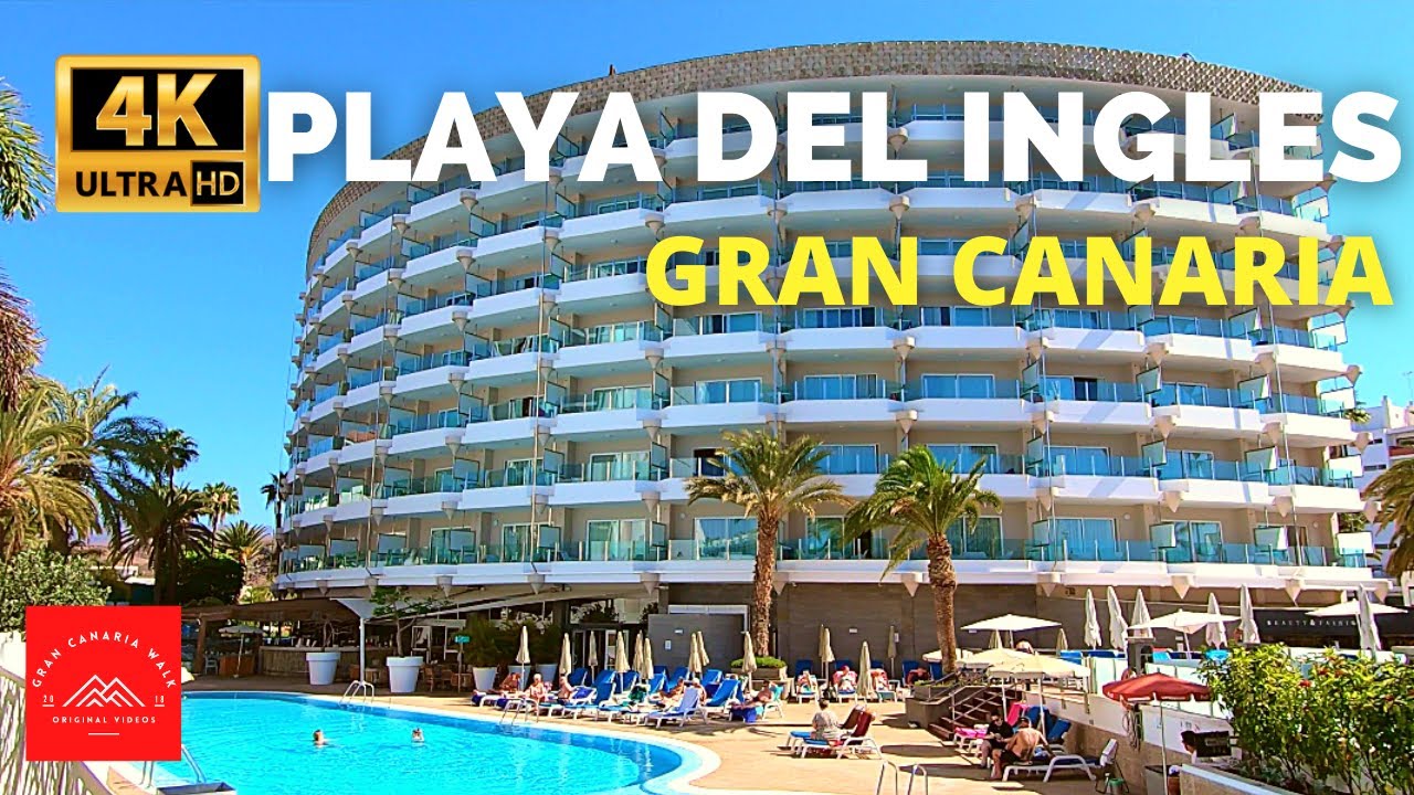 ⁴ᴷ³⁰ Gran Canaria Playa del Ingles May 2022 🔥 Bull Escorial Hotel to Atlantic Beach Club