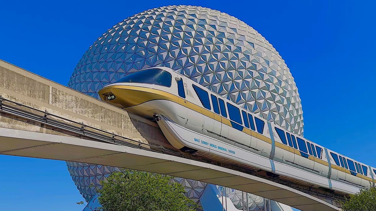 EPCOT Monorail 2025 Complete Ride in 4K - Walt Disney World, Florida