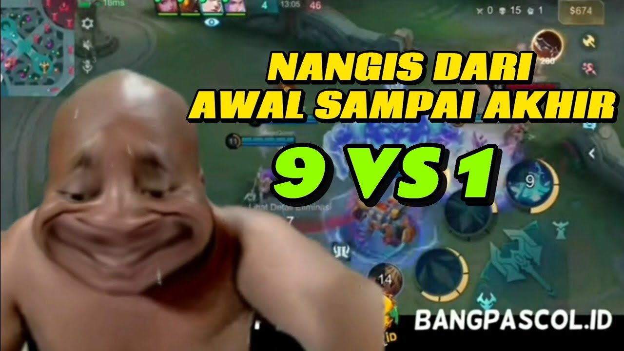 9 VS 1 BANG PASCOL DI SIKSA TIM SAMPAI AKHIR