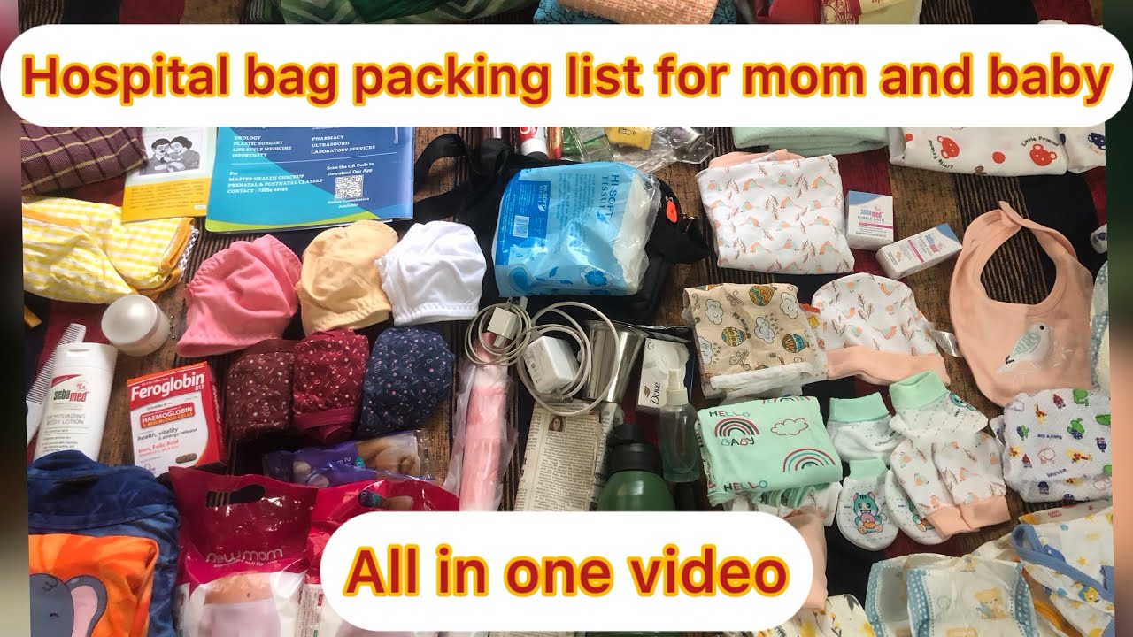 Hospital delivery bag packing for mom baby and generally #deliverybagpacking #hospitalbagpackinglist