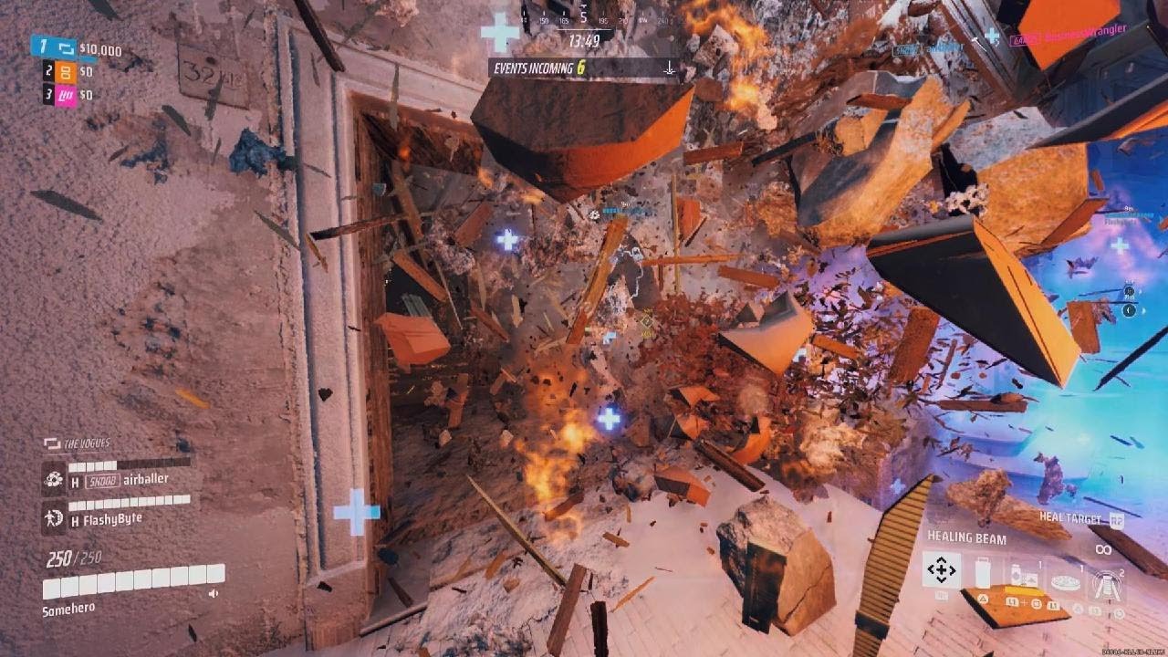 Clumsy movement to vault, decent movement to cashout