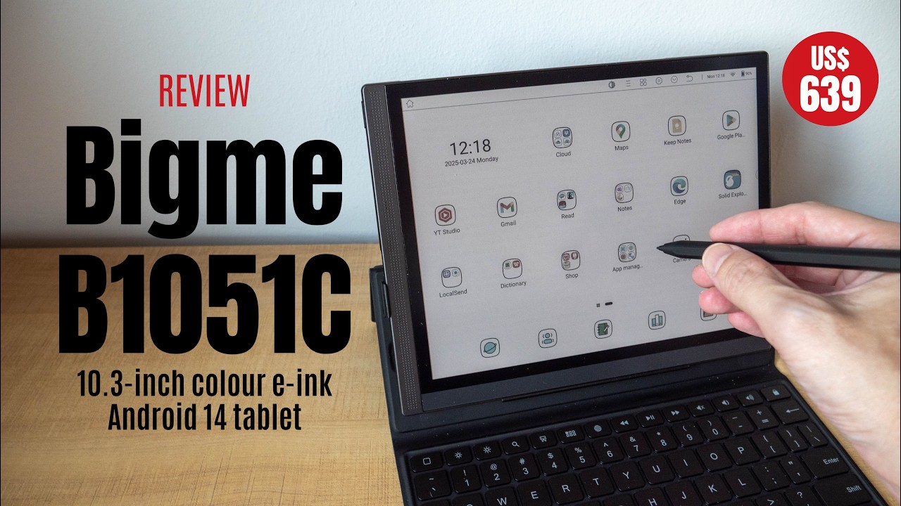 Bigme B1051C colour e-ink tablet (review): Professional looking with pros and cons