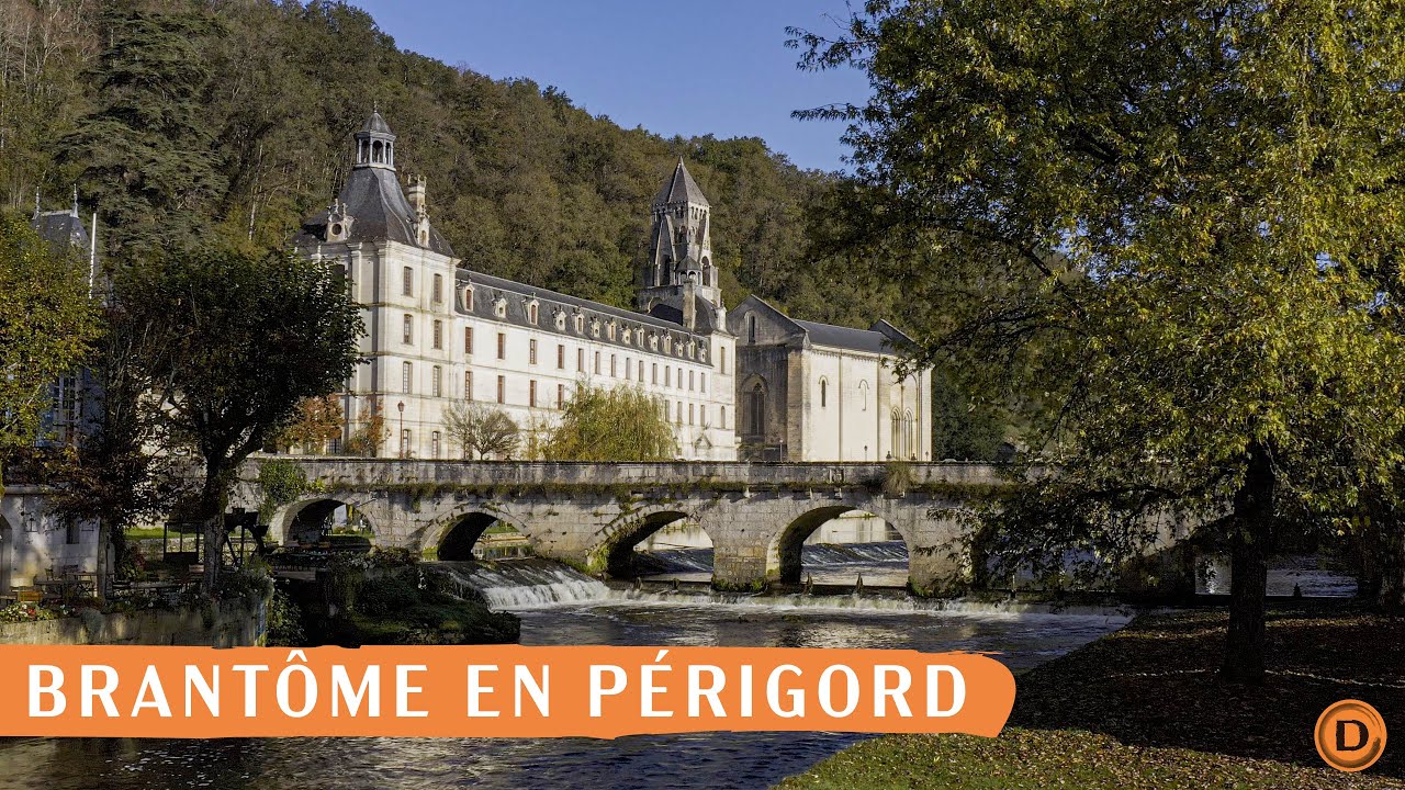 Brantôme en Périgord - La Venise Verte du Périgord - Drone - Documentaire Aérien 4k