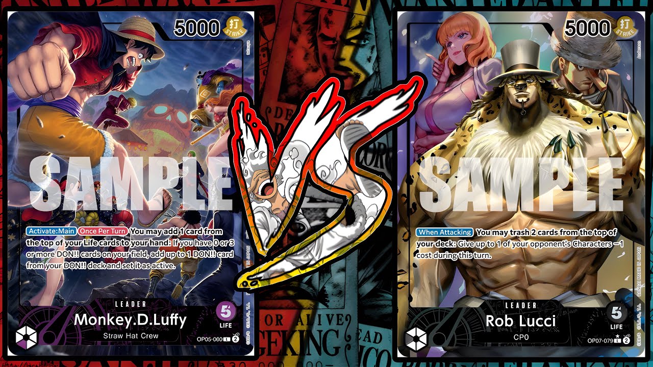 Purple Luffy VS Rob Lucci | One Piece TCG | OP09 Tournament Gameplay