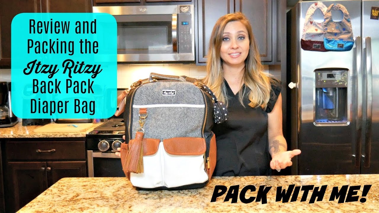 Pack With Me | Itzy Ritzy Back Pack Diaper Bag | The Sensible Mama