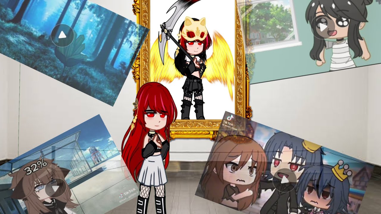 oshi no ko react to kana as random gacha tiktoks