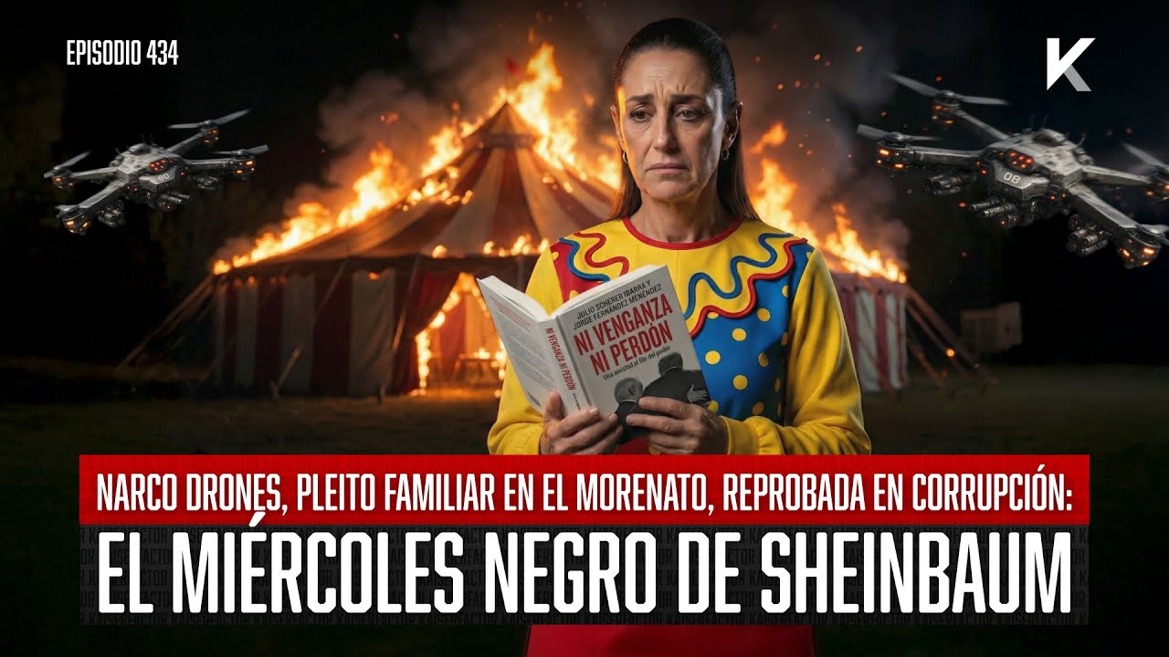 Narco Drones, pleito familiar en el Morenato, reprobada en Corrupción: miércoles negro de Sheinbaum