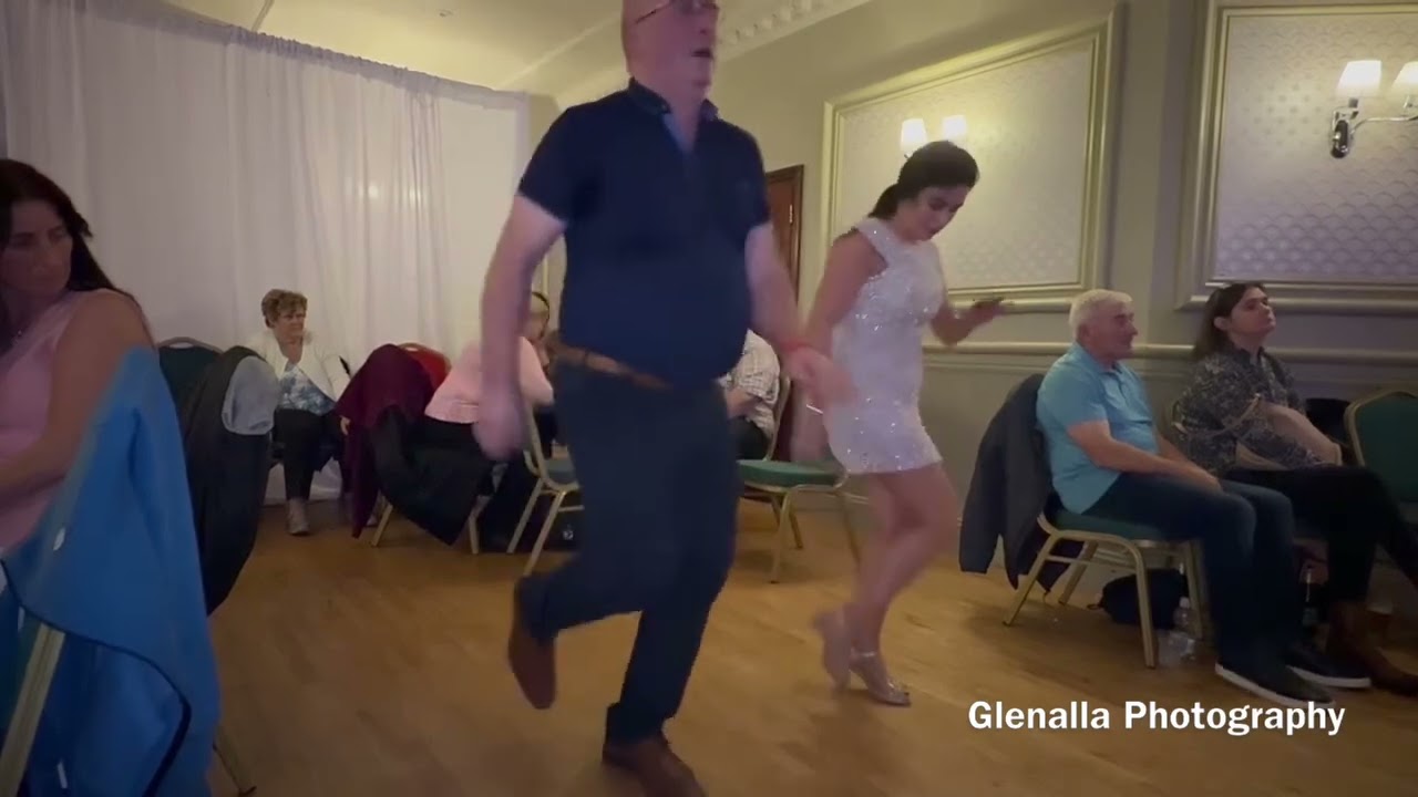 James & Joanne Sweeney line dancing in The Woodford Dolmen Hotel