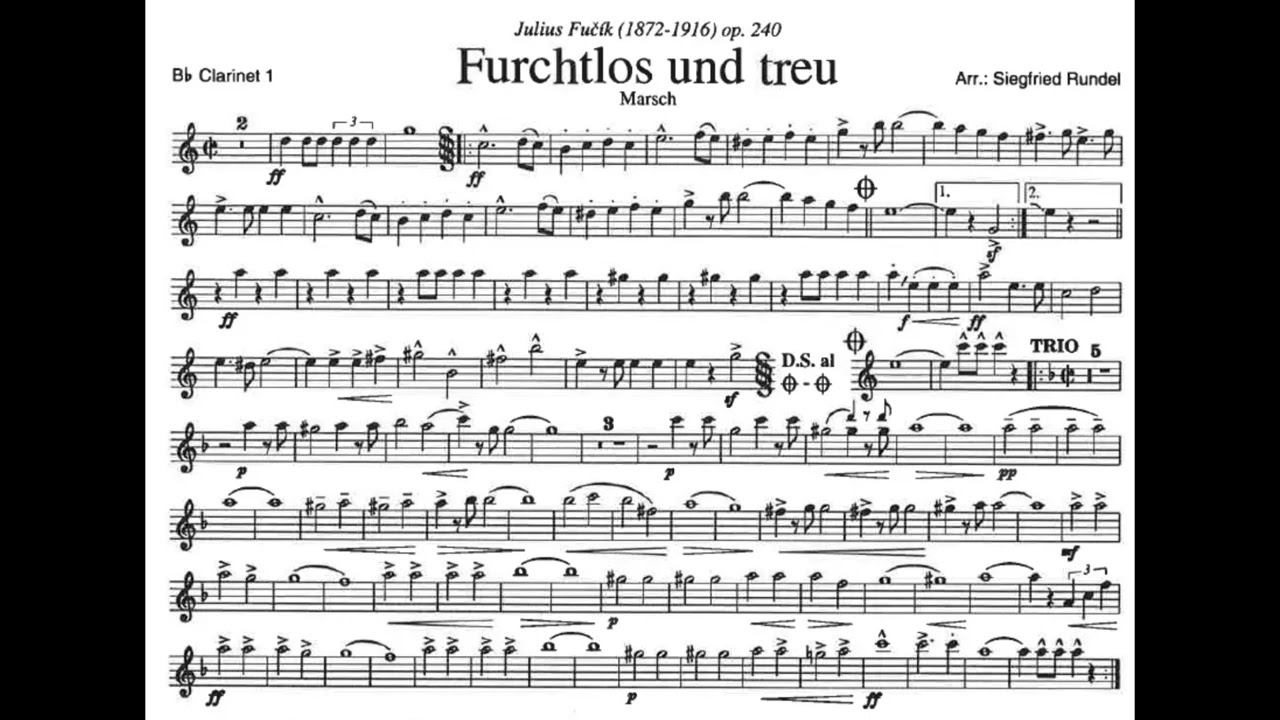 Furchtlos und treu - Julius Fucik (Marcia militare)