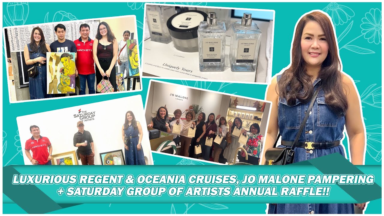 Luxurious Regent & Oceania Cruises, Jo Malone Pampering and Saturday Club of Artists' Annual Raffle!