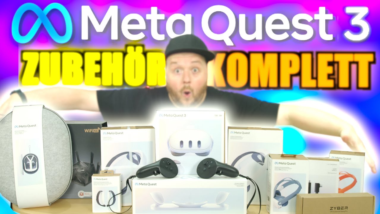 Meta Quest 3 Zubehör Review + Unboxing - Das ultimative VR Bundle! Elite Battery Strap, Ladestation