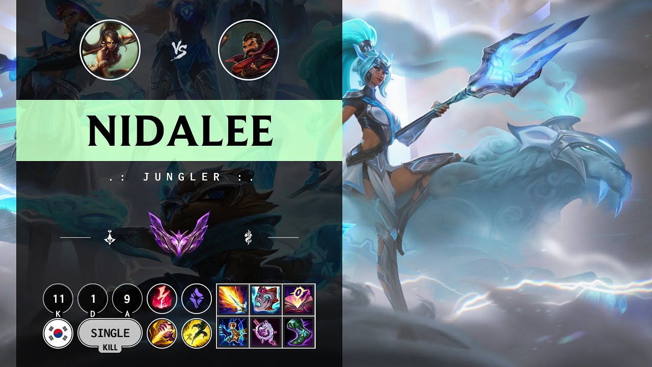 Nidalee Jungle vs Graves - KR Master Patch 14.10