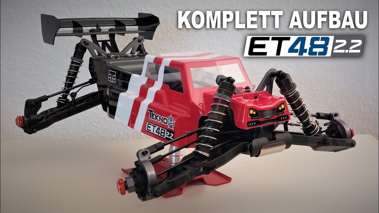 Tekno RC ET48 2.2 1/8 Wettbewerbs Truggy - KOMPLETT AUFBAU + FAZIT (Deutsch/German)