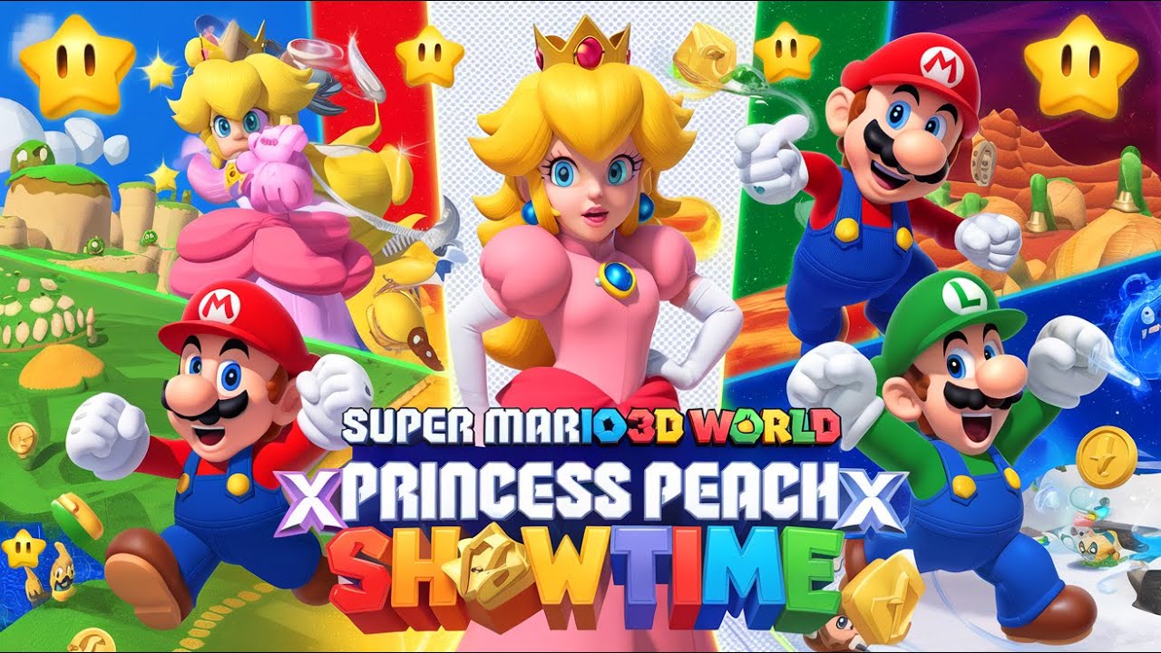 Super Mario 3d World x Princess Peach Showtime Complete All Gameplay Walkthrough