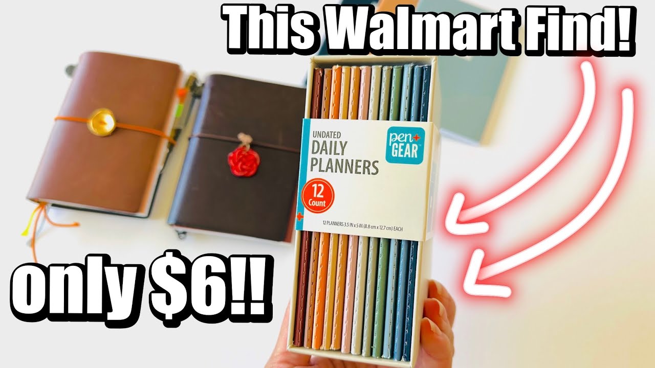 Using WALMART'S PEN + GEAR Daily Task Planner | Traveler's Notebook Passport Setup