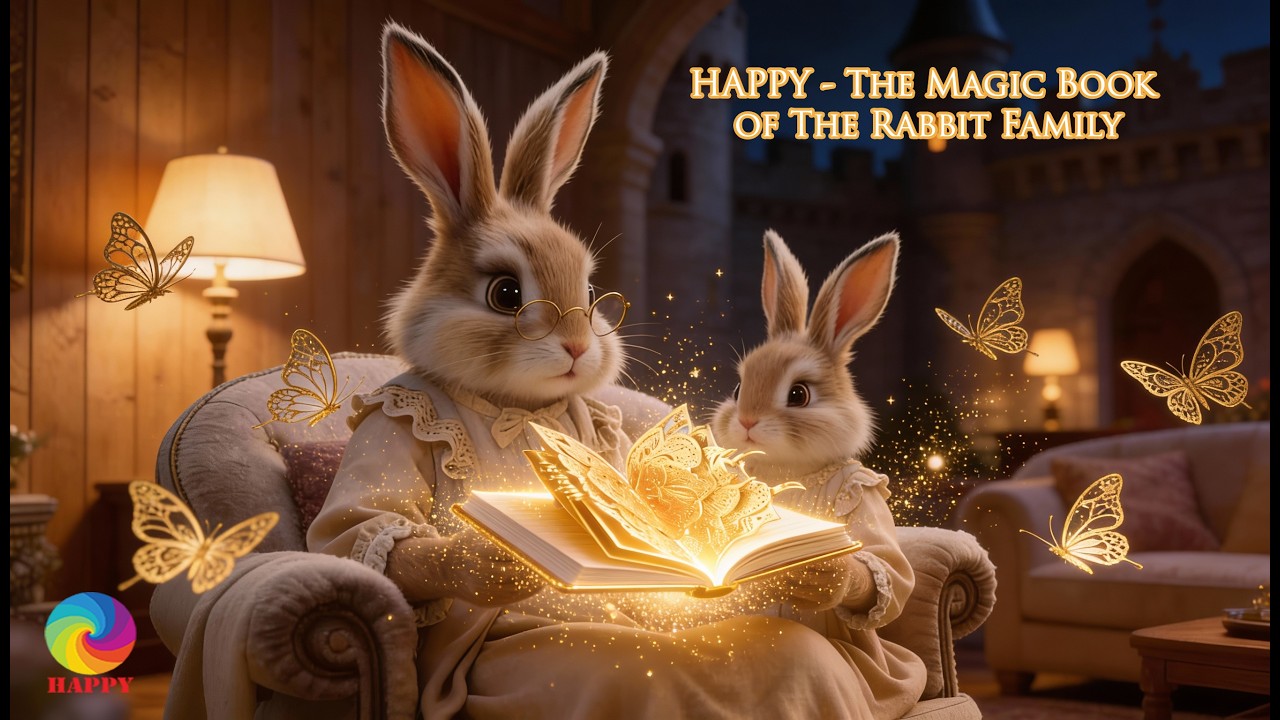 HAPPY -  The Magic Book of The Rabbit Family