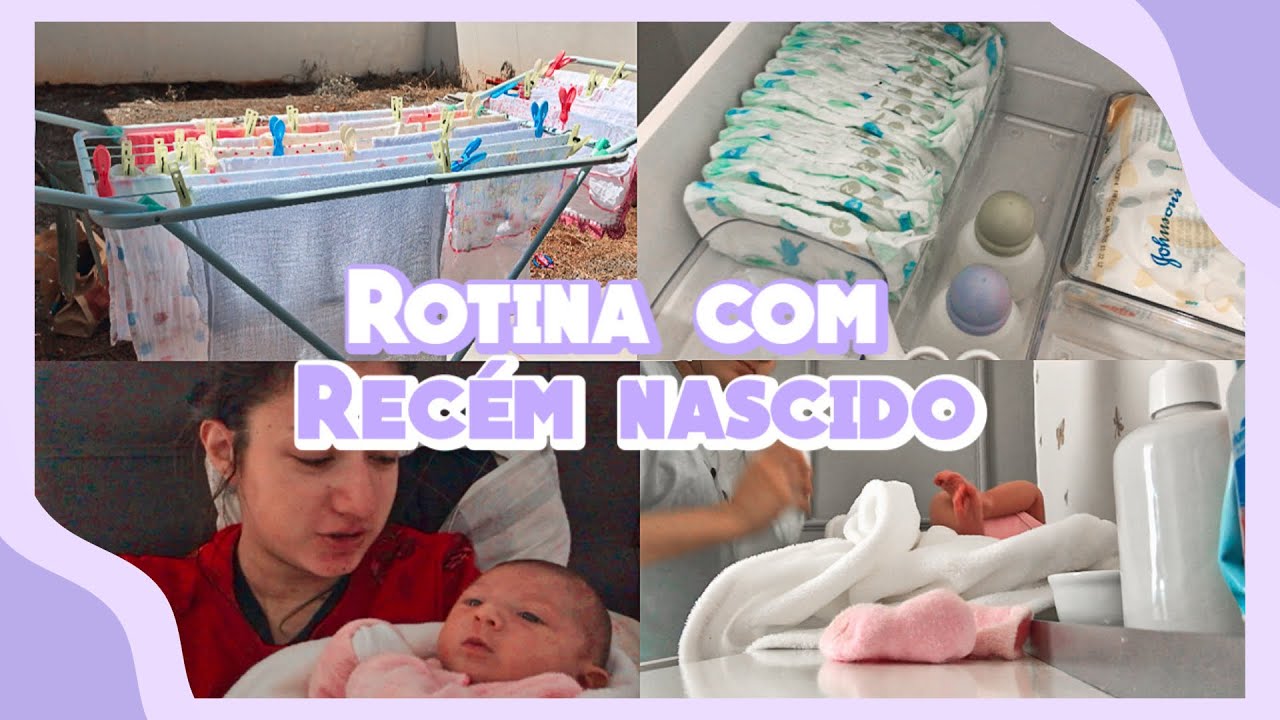 ROTINA COM UM BEBÊ RECEM NASCIDO EM CASA !!