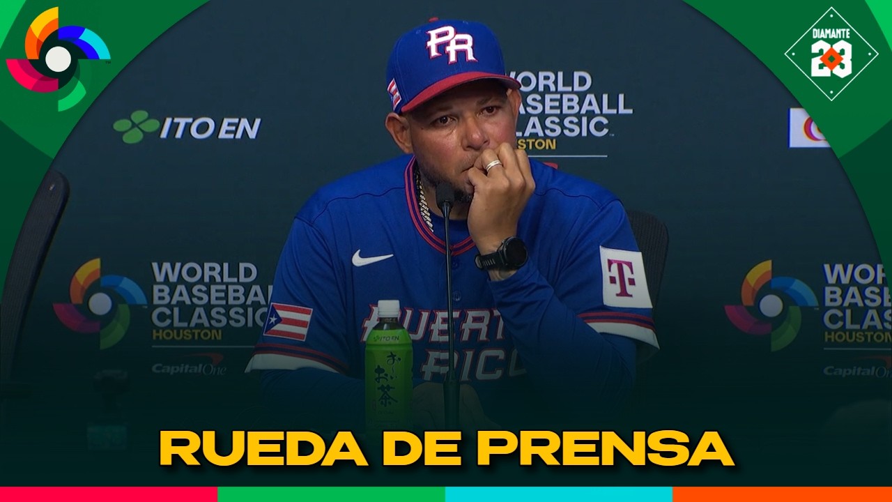 PUERTO RICO Rueda de prensa Yadier Molina, derrotado ante Italia en el Clásico Mundial | DIAMANTE 23