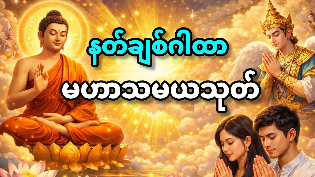 🌹နတ်ချစ်ဂါထာတော် | မဟာသမယသုတ် | ကံပွင့်လာဘ်ပွင့် စီးပွားတတ်စေရန် | နေ့ည ပူဇော်ပါ #buddha #dhamma 
