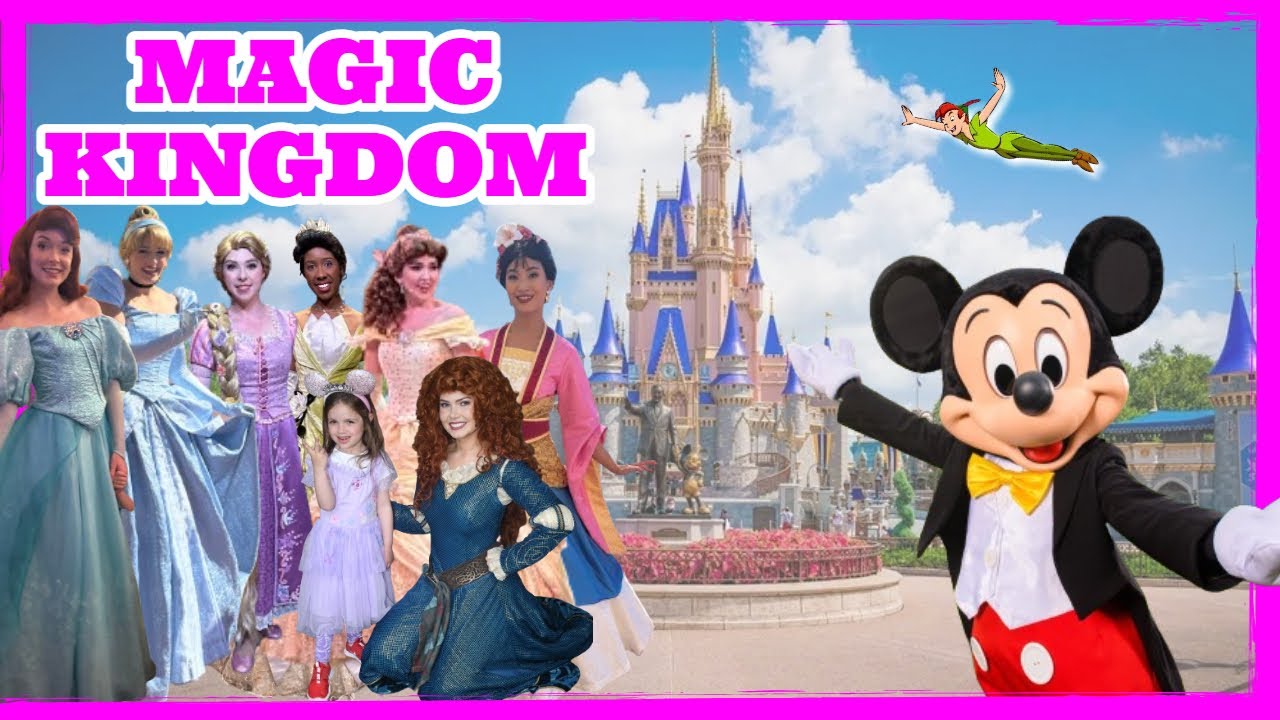 🏰✨ MAGIC KINGDOM: Encontro com Princesas e Varios Personagens