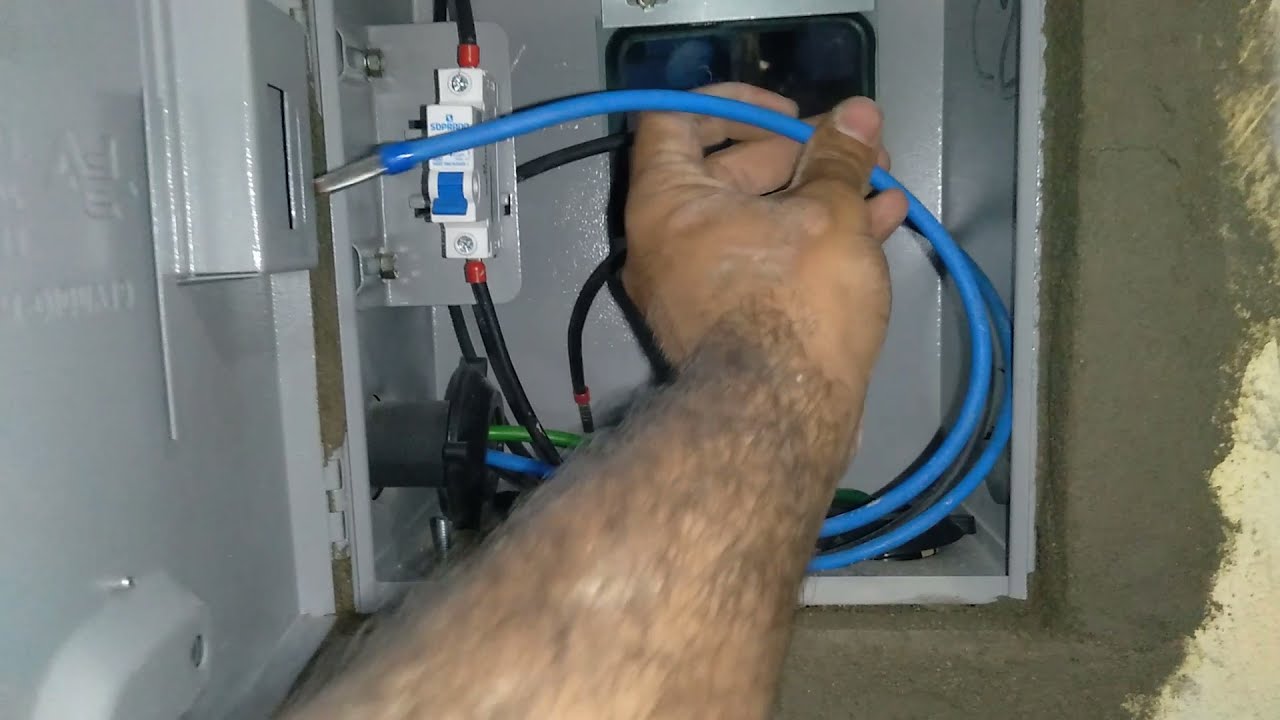 Como instalar Padrão CEMIG duas caixas 127 V, 50 ampers, 7 metros