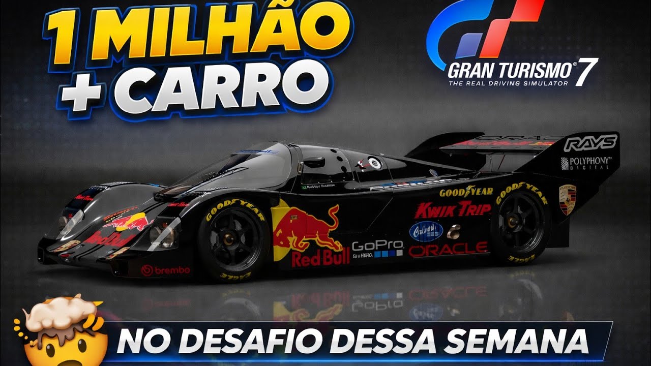 Desafio semanal com 1 milhão mais carro