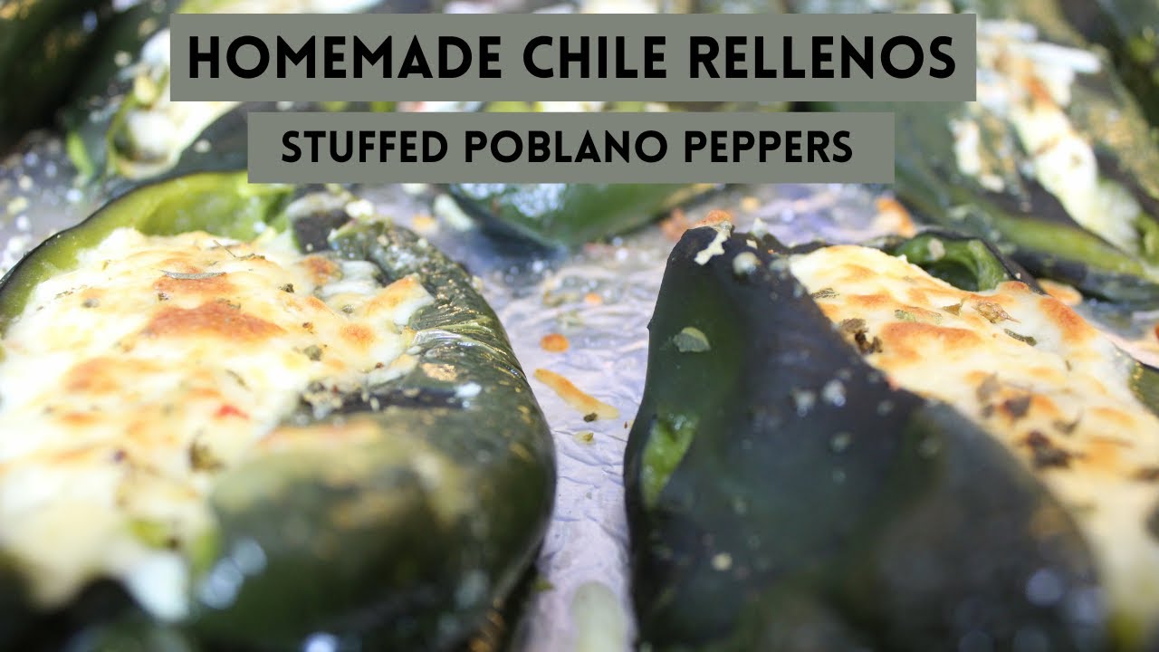 Stuffed Poblano Peppers | Chile Rellenos | Mexican Food | Cheese Stuffed Pepper | Things Tina Does