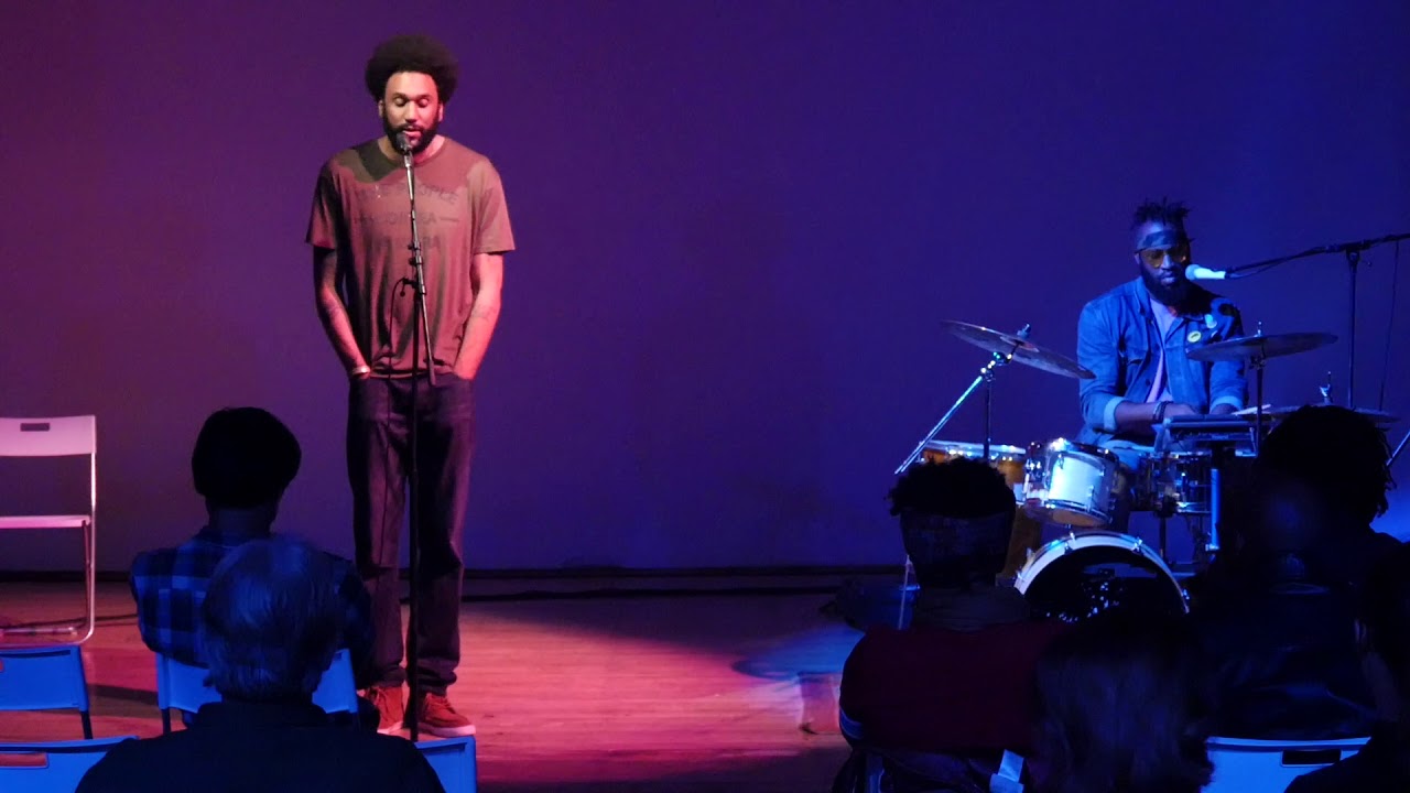 The Drum and the Word: An evening of percussion and poetry with Dame Drummer and Tongo Eisen-Martin