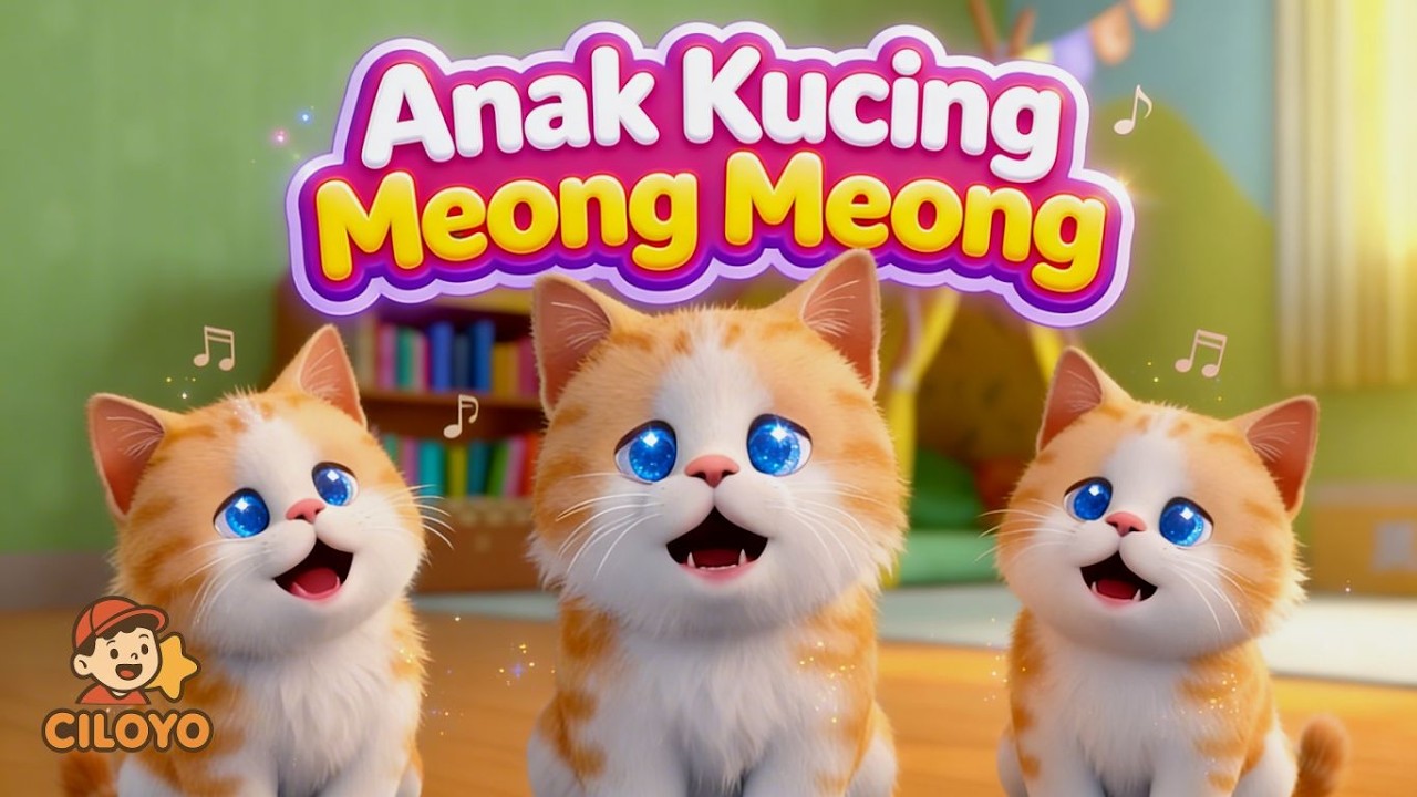 Anak Kucing Meong Meong 🐈 Lagu Animasi Anak & Balita Terbaru 🎵 Lagu Lagu Anak Bahasa Indonesia