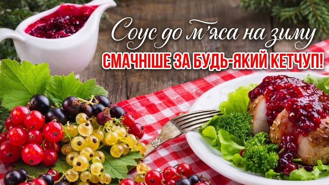 СОУС ЗІ СМОРОДИНИ — ЦЕ СПРАВЖНЯ БОМБА!💣 Кисло-солодкий та гострий: СМАЧНІШЕ за будь-який кетчуп!