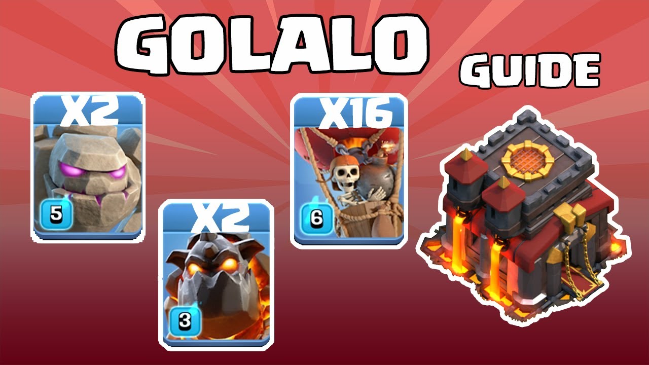 TH10 GOLALO GOLEM LAVALOON | BEGINNERS GUIDE | TH10 ATTACK STRATEGY