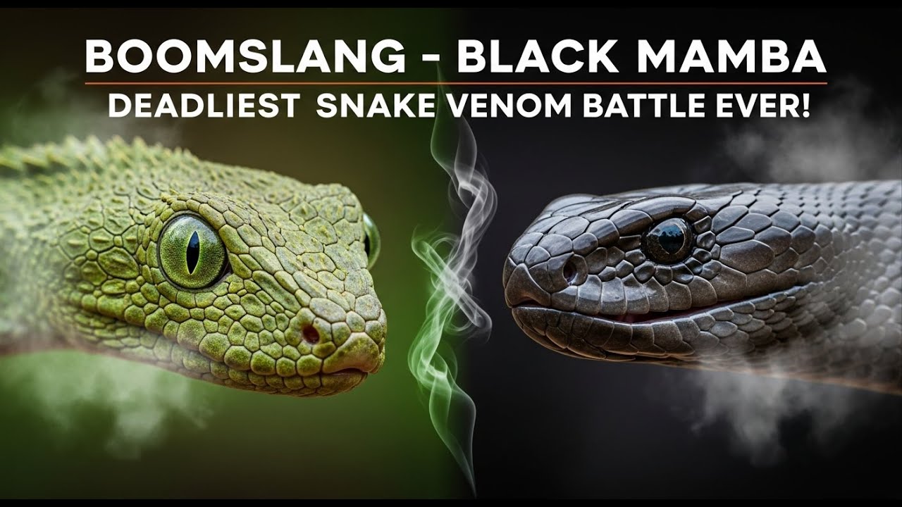 🐍 Boomslang 🆚 Black Mamba ⚡ Deadliest Snake Venom Battle Ever!🔥 #BlackMamba #Boomslang #DeadlySnakes