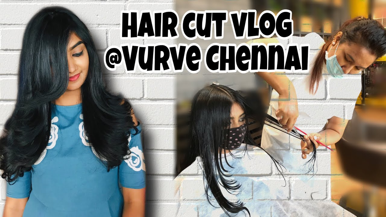 தமிழில்-Haircut vlog💇‍♀️ @vurve salon, Chennai | Layer cut | VR mall shopping vlog