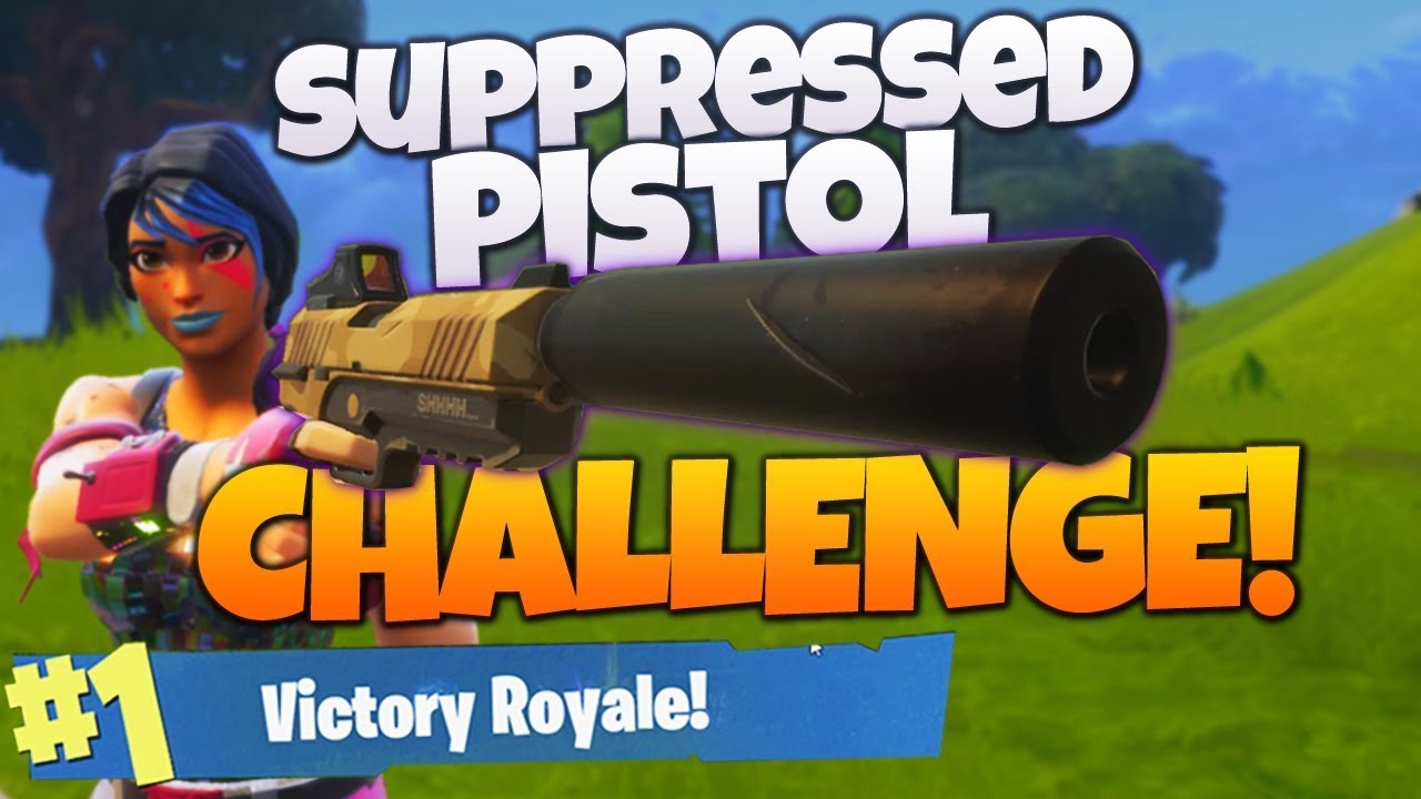 *NEW* Suppressed Pistol ONLY WIN on Fortnite! (Fortnite Pistol Only Challenge Victory Royale!)