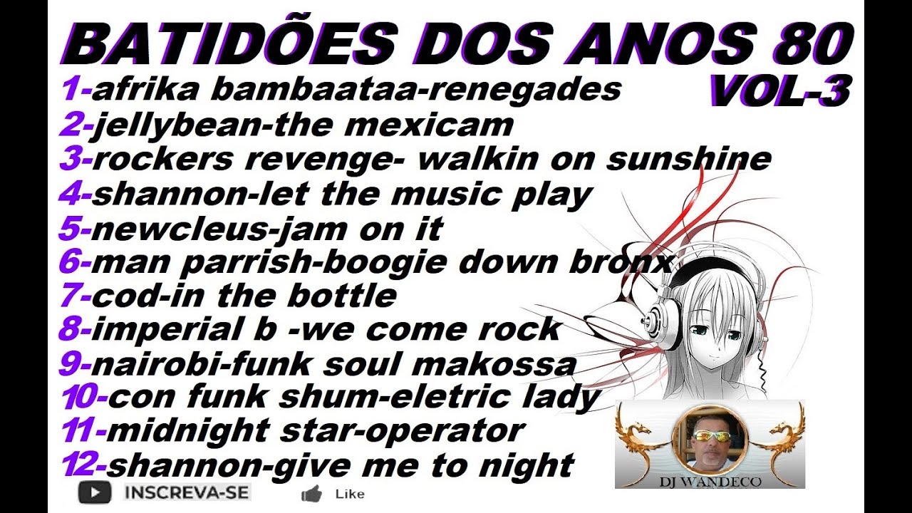 BATID&Otilde;ES DOS ANOS 80 VOL-3 DJ WANDECO
