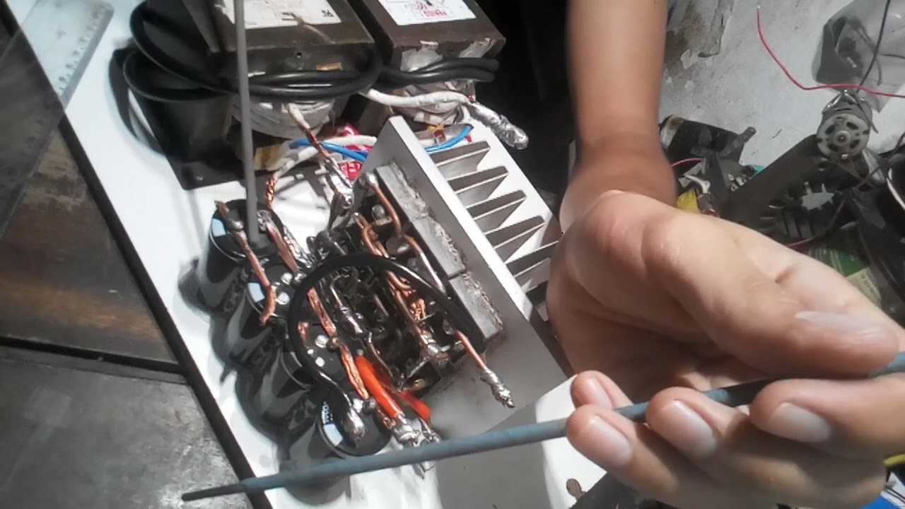 Maquina de solda RETIFICADA com Trafo de microondas caseira