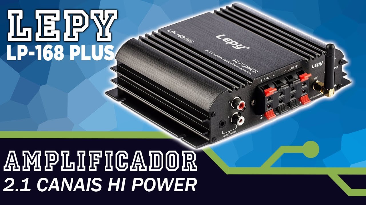 Amplificador BLUETOOTH  LEPY LP-168 Plus - COMPLETO DE POTENTE