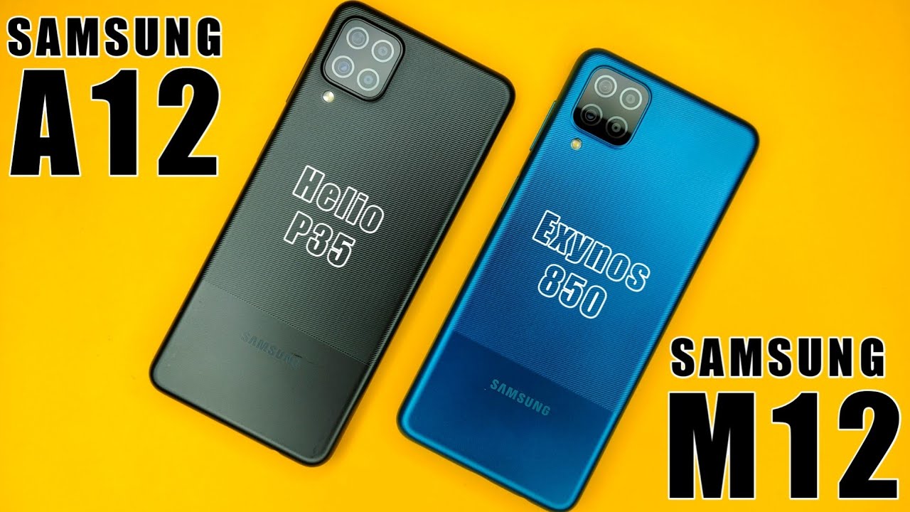 Samsung Galaxy M12 vs Samsung Galaxy A12 | M12 vs A12 Speed test | Exynos 850 vs Helio G35 |